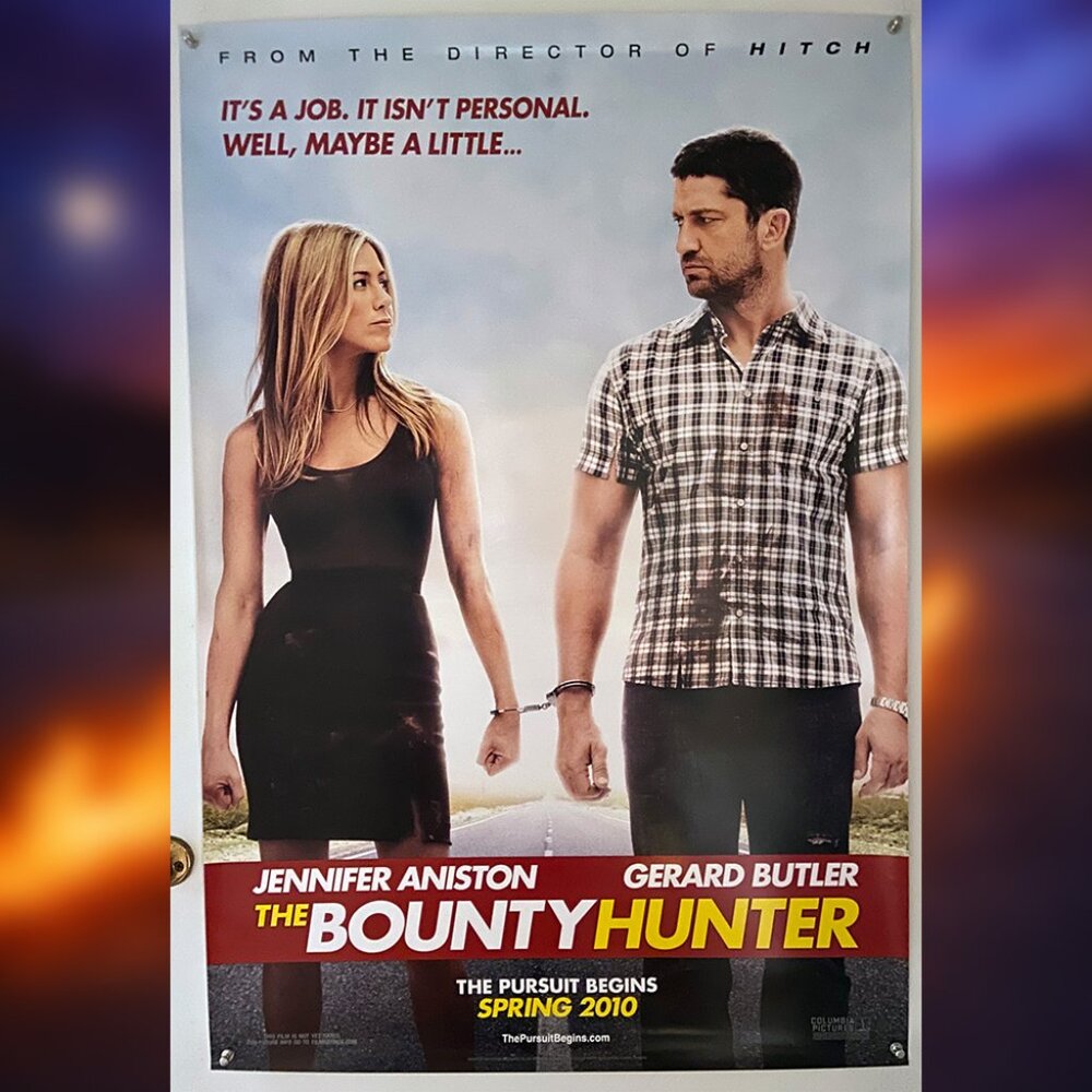 THE BOUNTY HUNTER (2010) - ORIGINAL DOUBLE SIDED ADVANCE MOVIE POSTER
